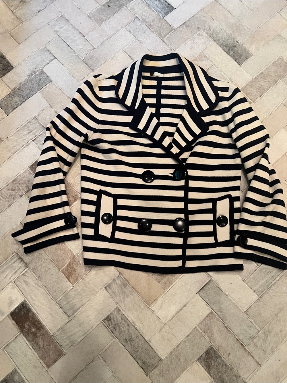 J. Crew Knit Striped Jacket Size XS